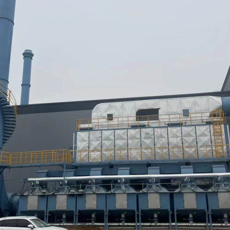 Aktivt koladsorption, desorption och katalytiskt förbränningssystem